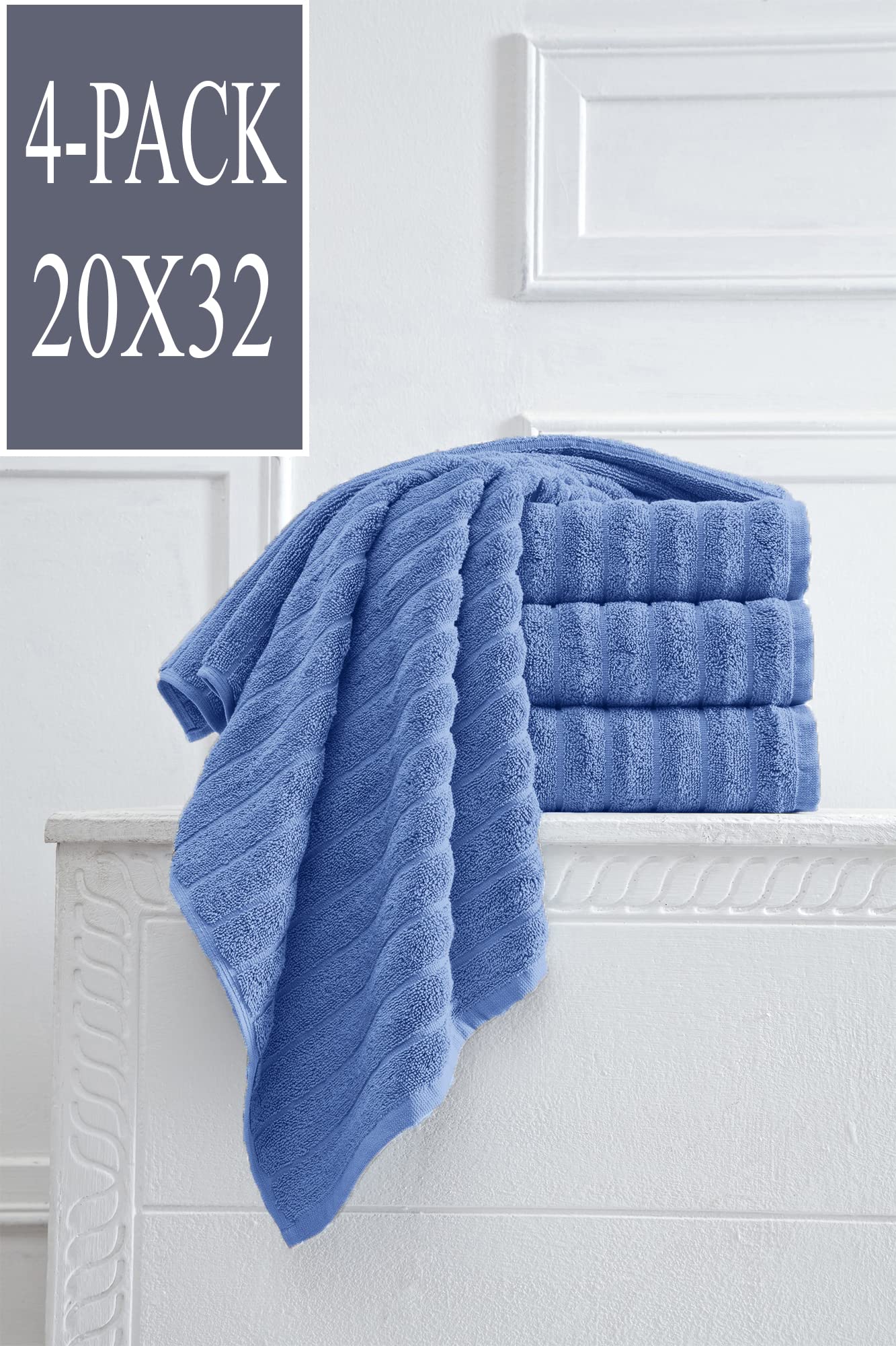 Classic Turkish Towels - Luxury Ribbed Hand Towels, 100% Turkish Cotton, Quick Dry, Soft And Absorbent Bathroom Towels, Brampton